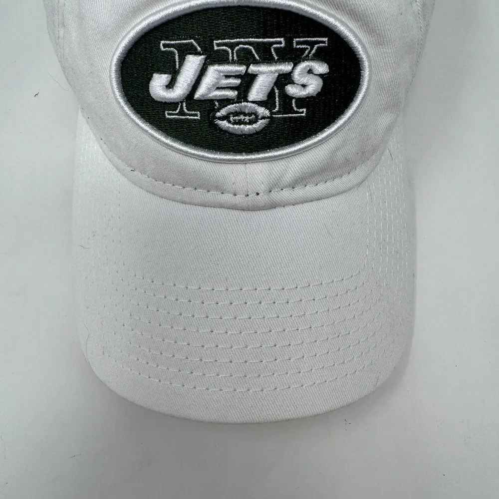 New York Jets NFL New Era 9Twenty Adjustable Strapback Hat Cap White Women's